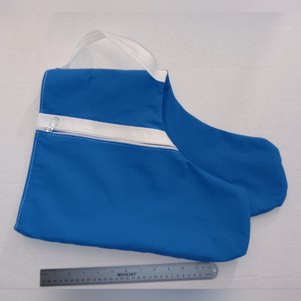 Skate Carrier Storage Bag Roller Ice Figure Hockey Inline Blue Zippered Bag